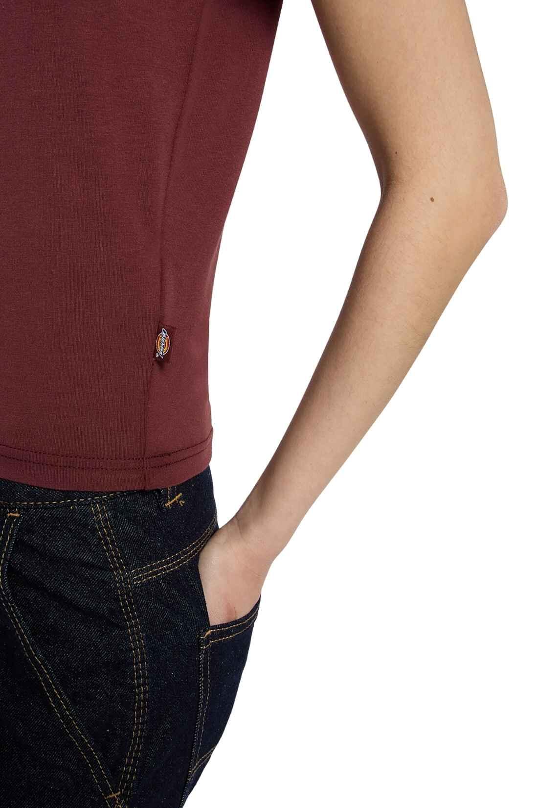 T-shirt - Sportswear - Mulher - Slim, mangas curtas - Maple Valley - Carmine Red 6/6