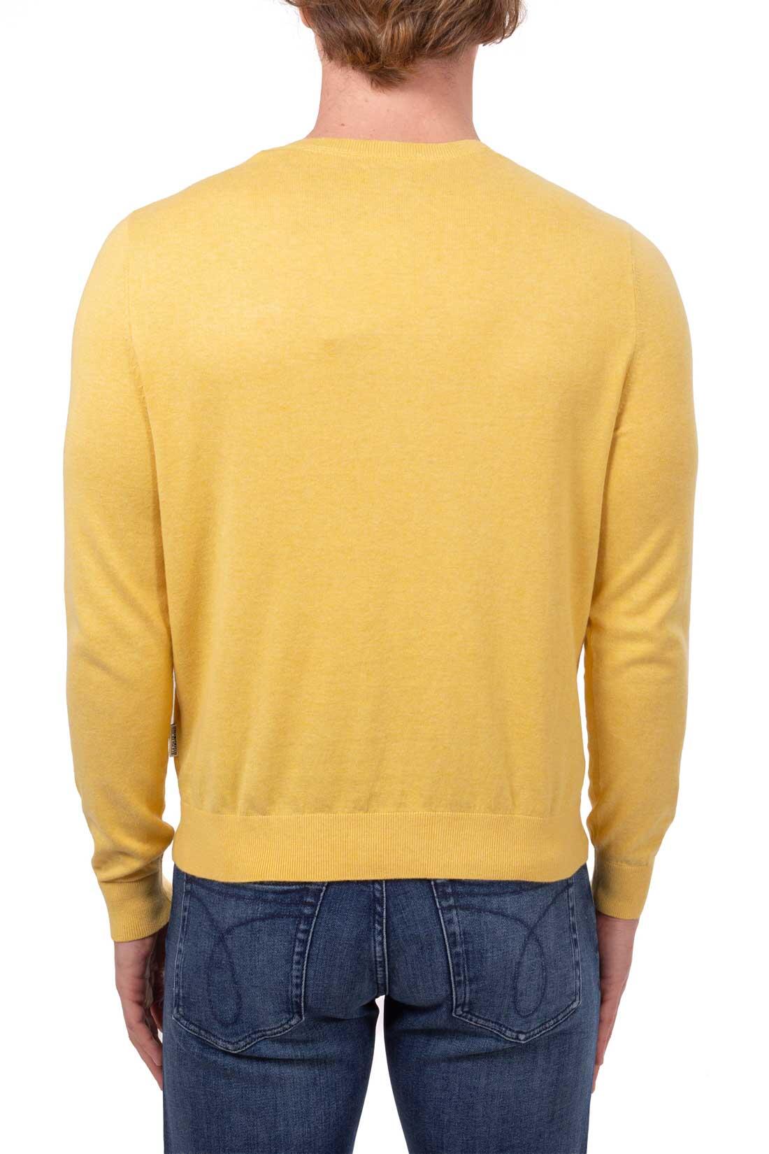 Men - Sportswear - Pullover - Regular fit, washed-effect - Yellow 4/4