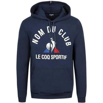 Le coq sportif xxl fanwear hoody sweatshirt voor mannen in blauw (dress blues)