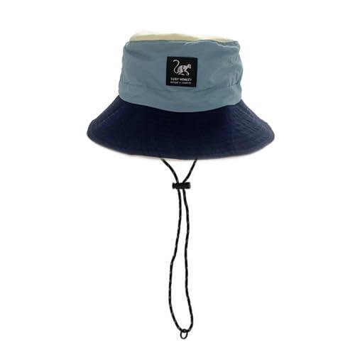 SURF MONKEY Chapéu Boonie Impermeável Homem/Mulher - Tamanho Único - Dobrável (Bege/Amarelo)