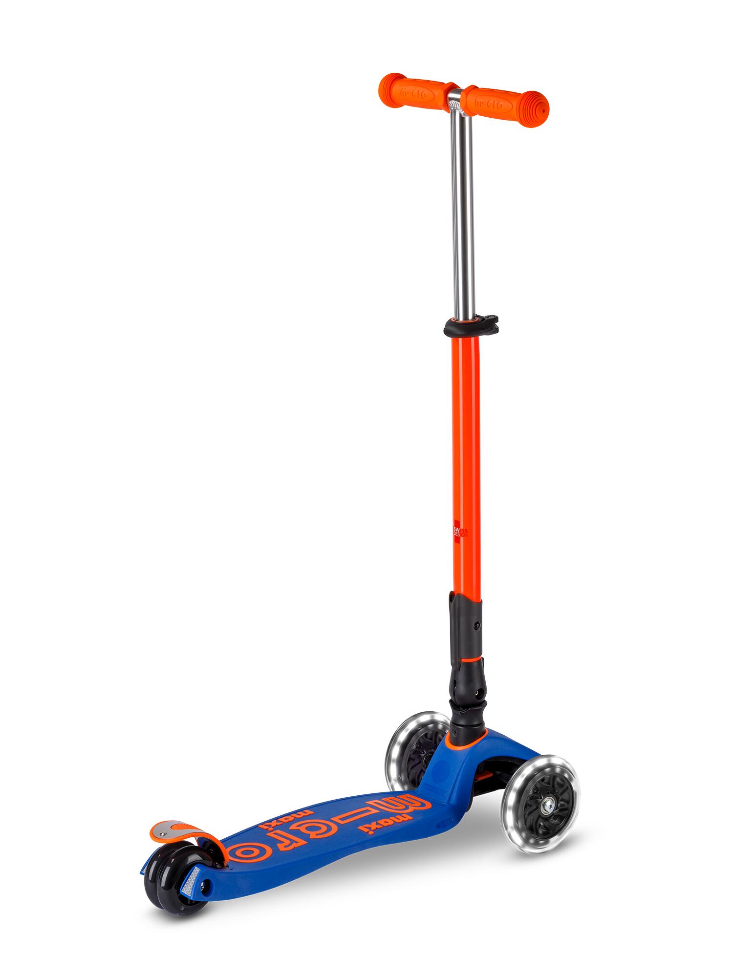 Trottinette enfant Maxi  Deluxe pliable Néon  LED 4/7