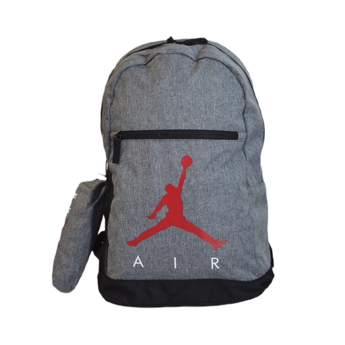 Jordan - Sac À Dos Jordan Modèle 9b0503-geh Pour Unisexe - Sac À Dos - Gris|rouge - Taille Unique - Decathlon