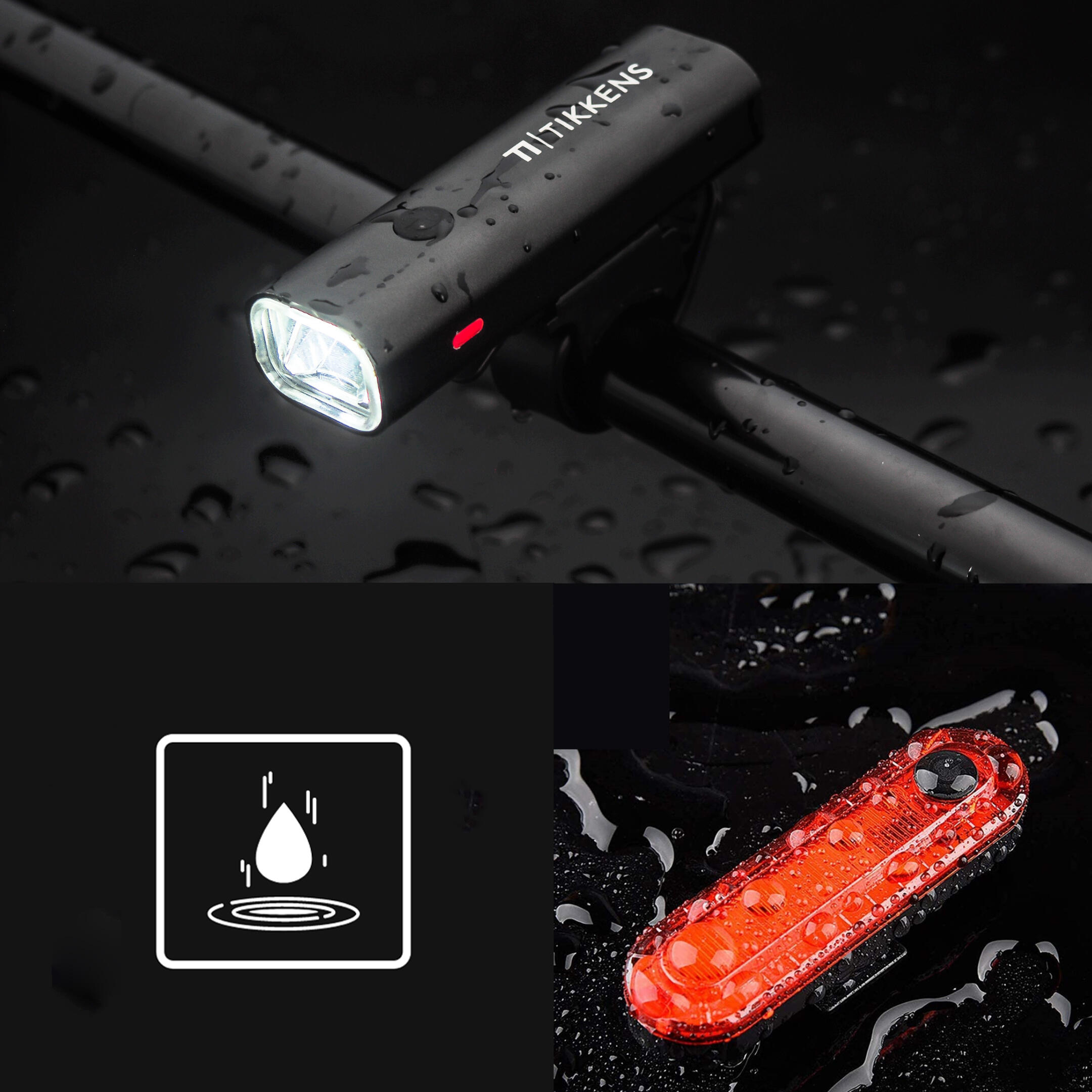 luces para bicicleta LED - luz delantera y trasera 4/7