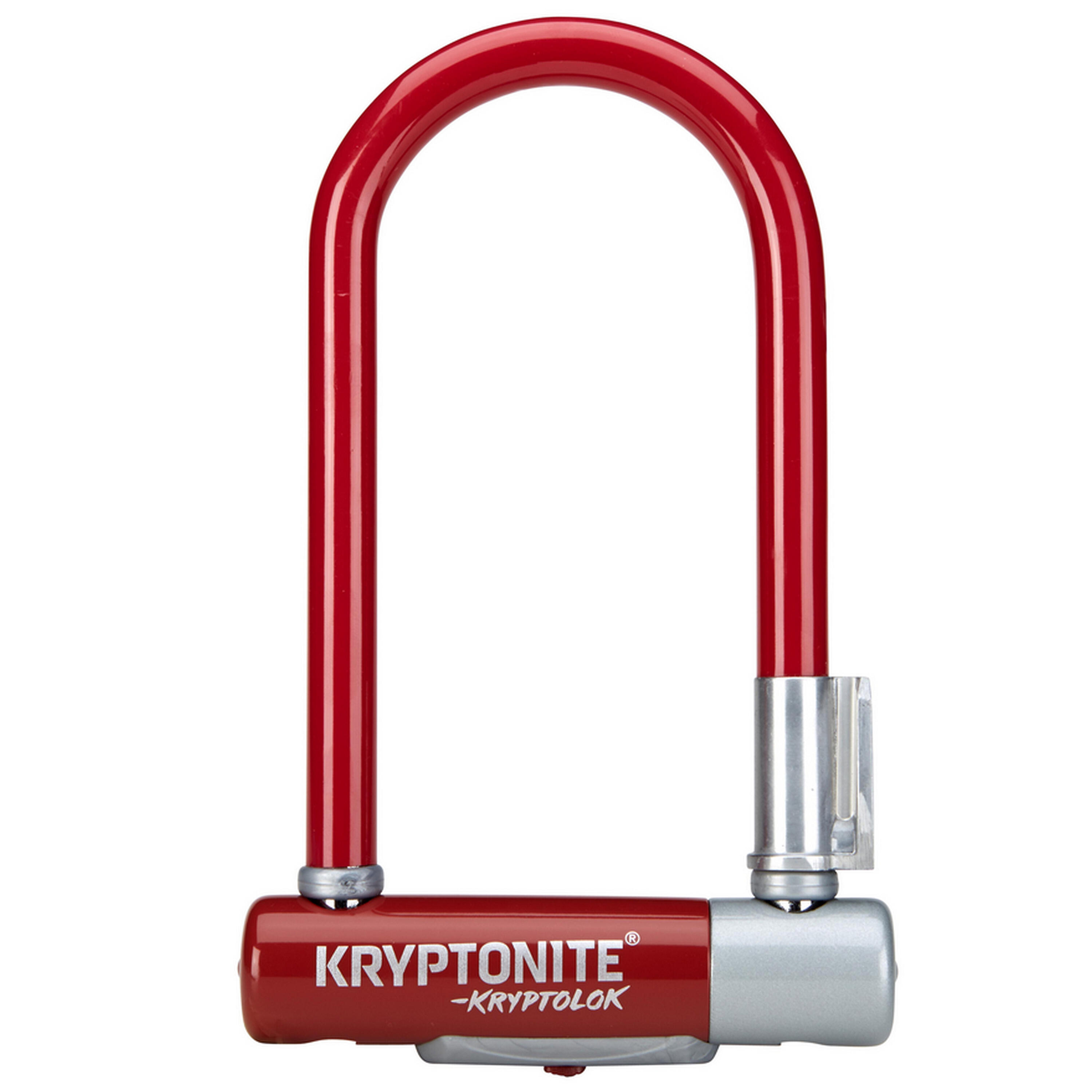 Kryptonite - Cadenas À Arceau « Kryptolok Mini-7 », Rouge - Antivol - Gris|rouge - Taille Unique - Decathlon