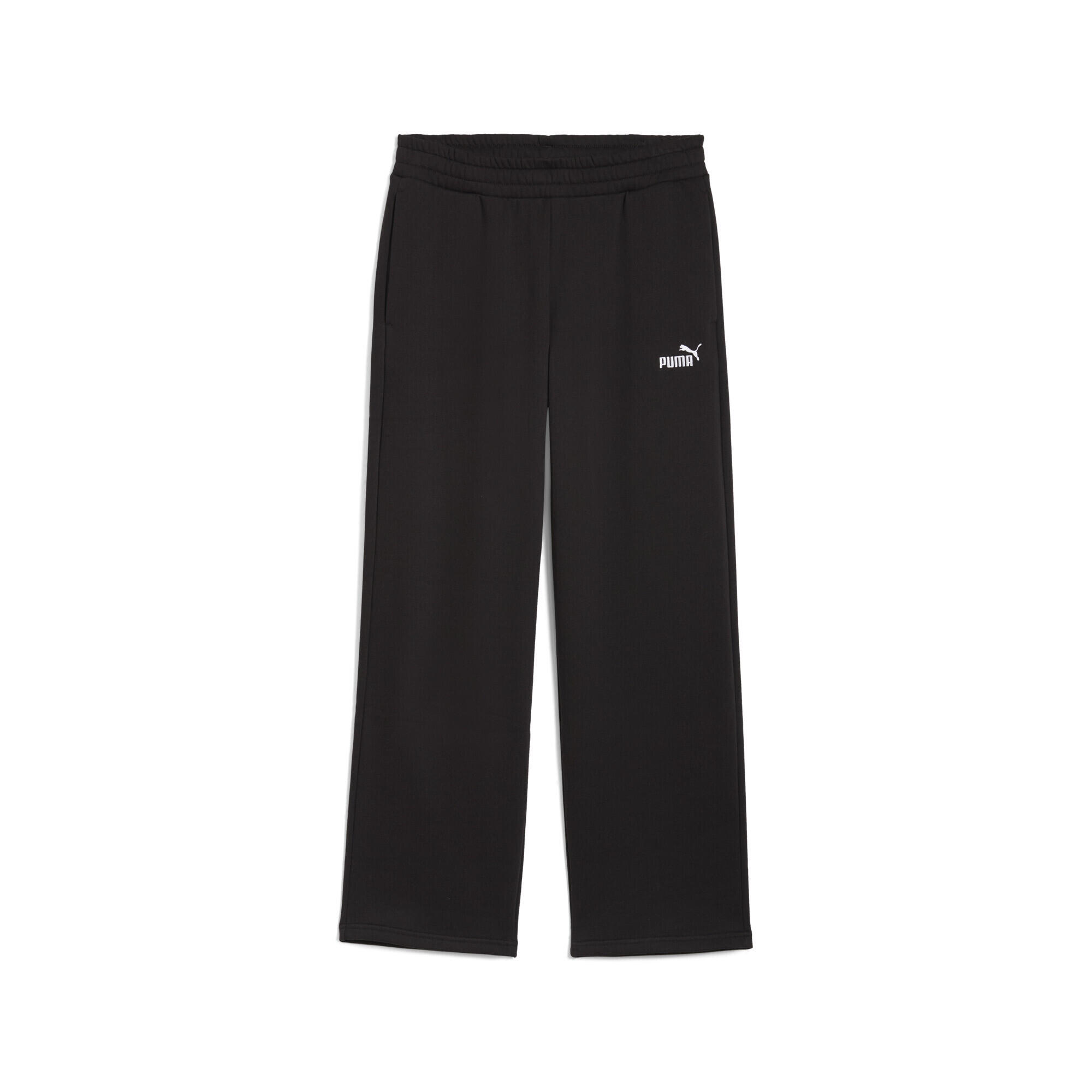 Damskie spodnie z prostymi nogawkami i małym logo No. 1 Essentials Comfort PUMA
