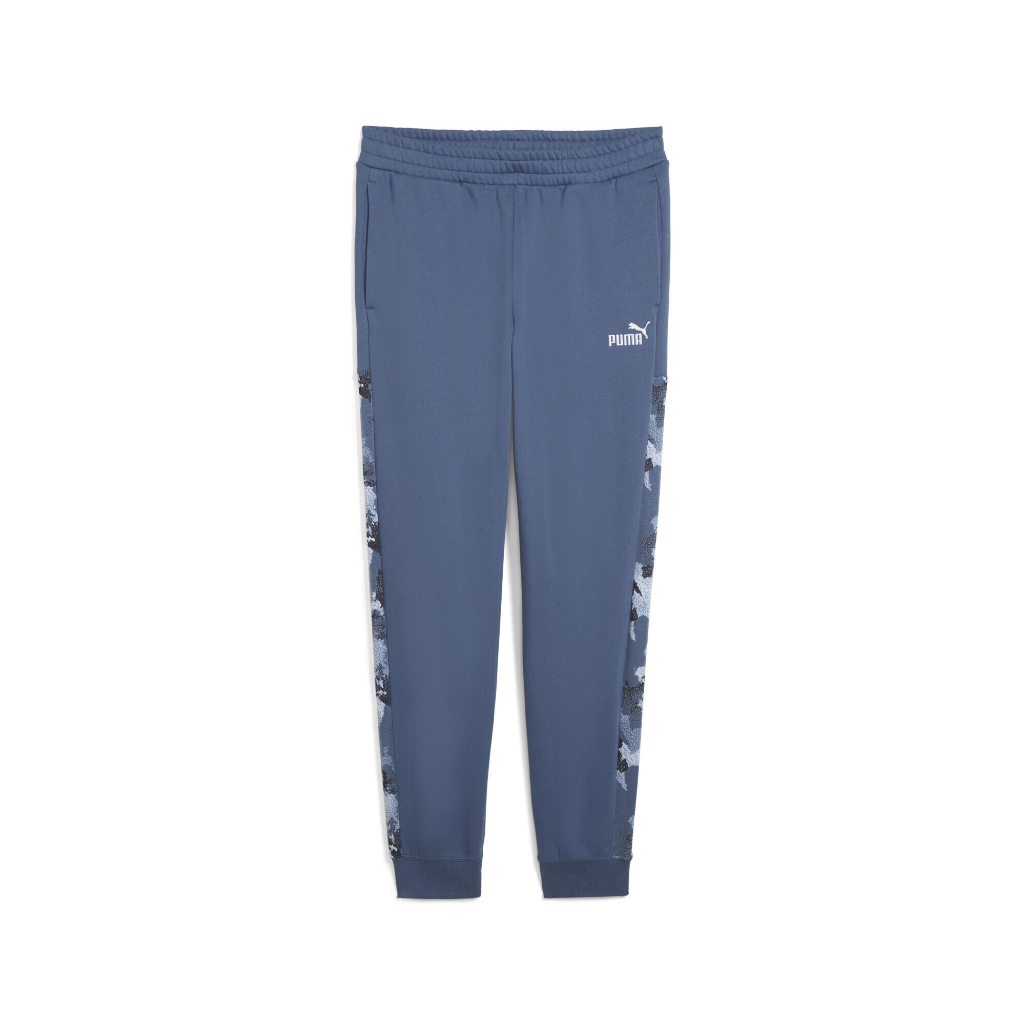 Męskie spodnie dresowe Essentials Camo PUMA Dark Indigo Blue