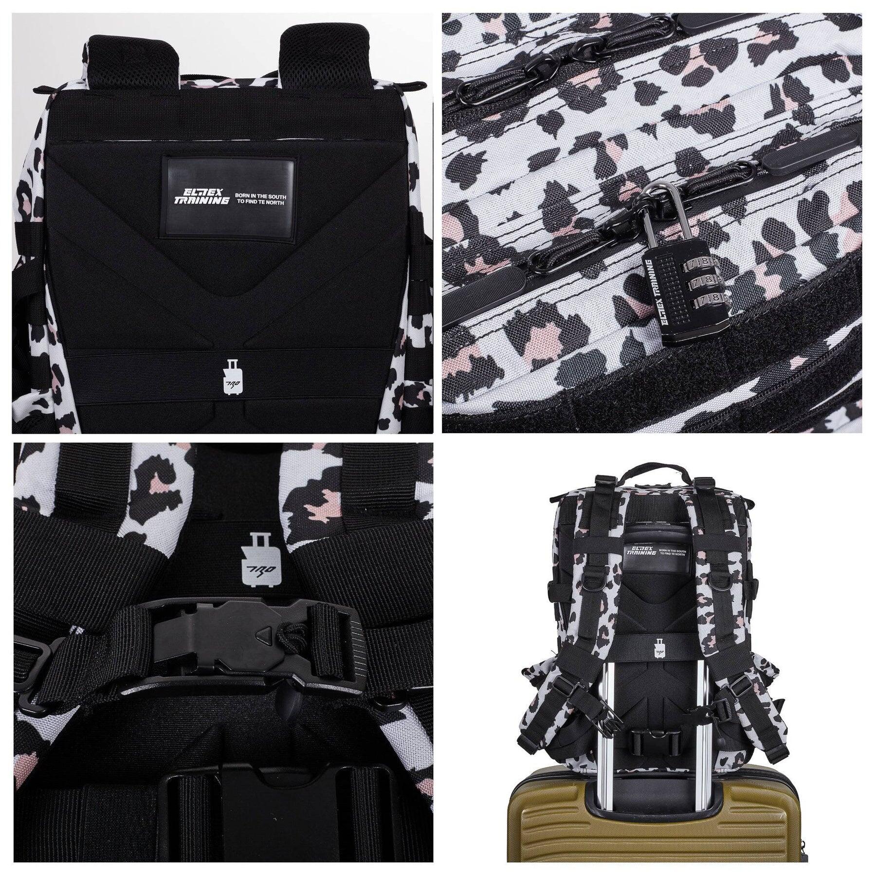 Mochila Elitex Leopardo 25L Cabina Entrenamiento Repelente Agua 2/7