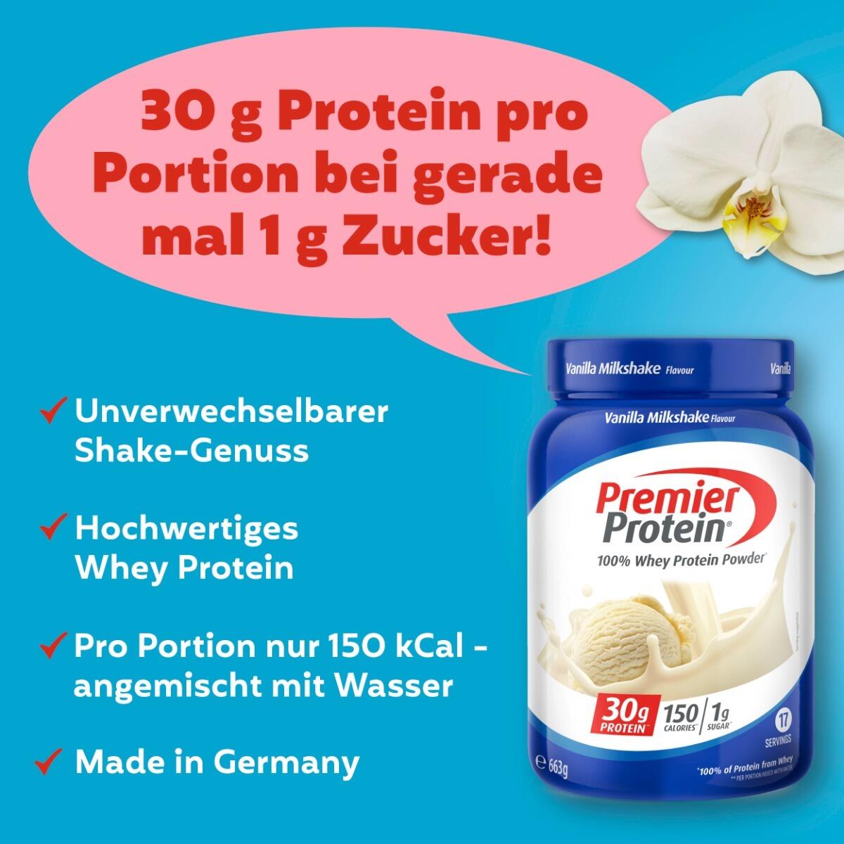 100% Whey Protein Powder 663g Vanilla Milkshake 3/6