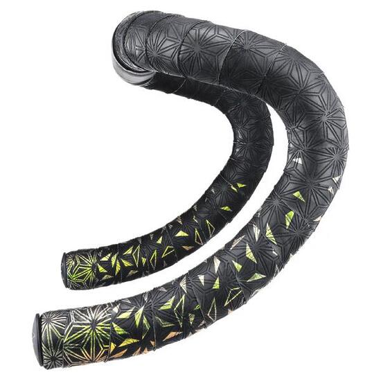 Supacaz SuperStickyKush Star Fade Émeraude Refractor Ruban de cintre-Enroulement