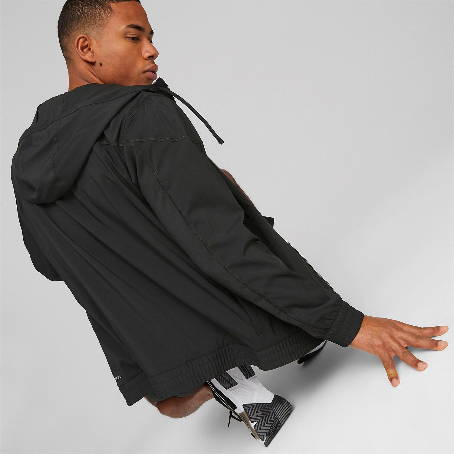 Puma Fit woven Black polar fleece sweatshirt for Men Decathlon