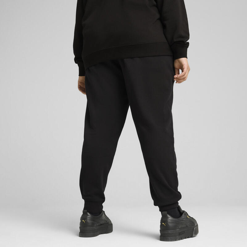 Pantalon alergare femei talie elastică Essentials Small No. 1 Logo, gri deschis