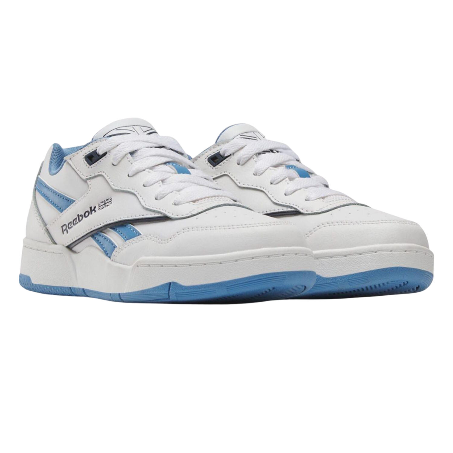 REEBOK Scarpe Sportive Pelle Bambini Reebok BB 4000 II Bianco Blu
