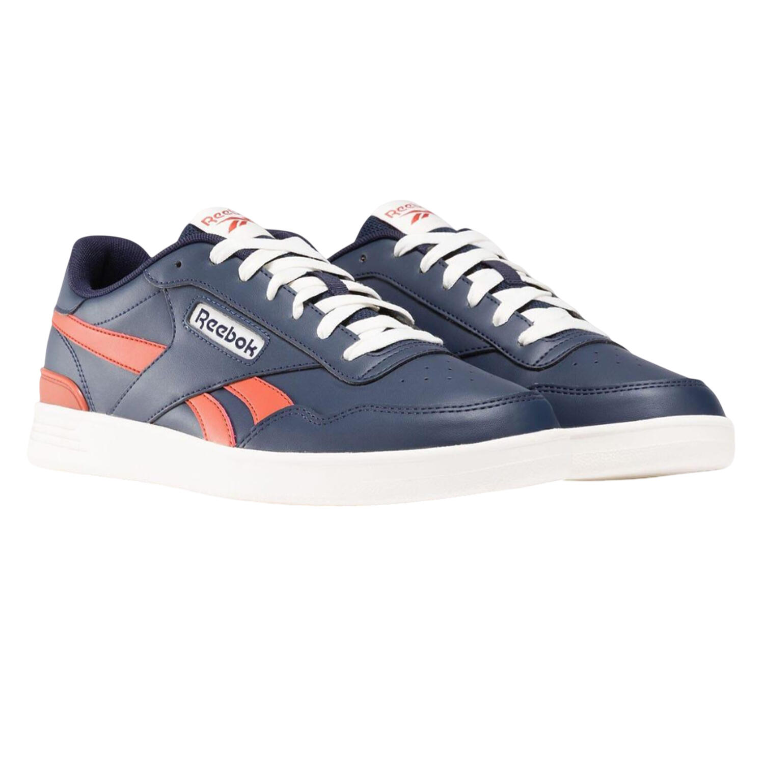REEBOK Unisex Adult Court Advance Clip Trainers (Navy/Red)
