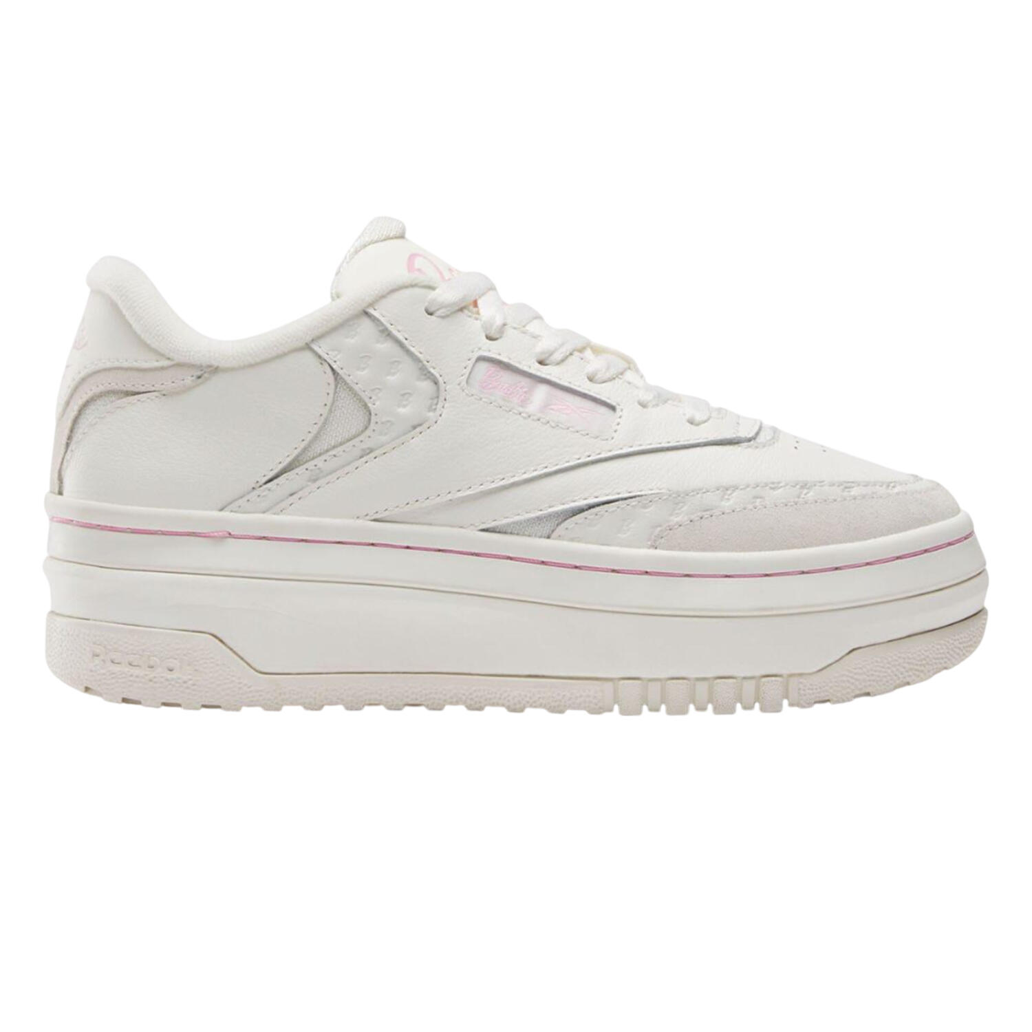 HerrenDamen Unisex Sneaker "X Barbie Club C", Leder Damen und Herren Weiß/Pink 4/4