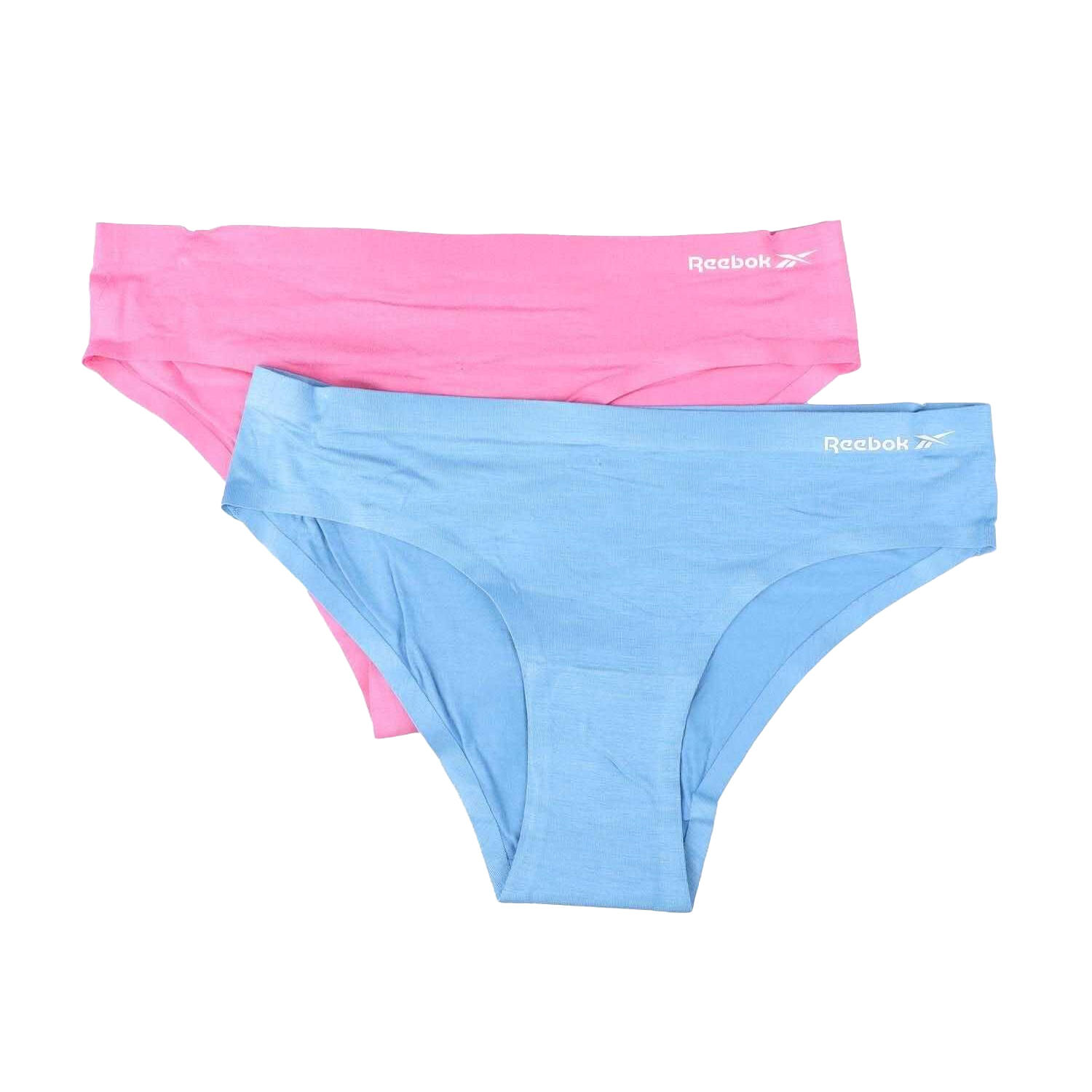REEBOK Womens/Ladies Bonded Briefs (Pack of 2) (Blue/Pink)
