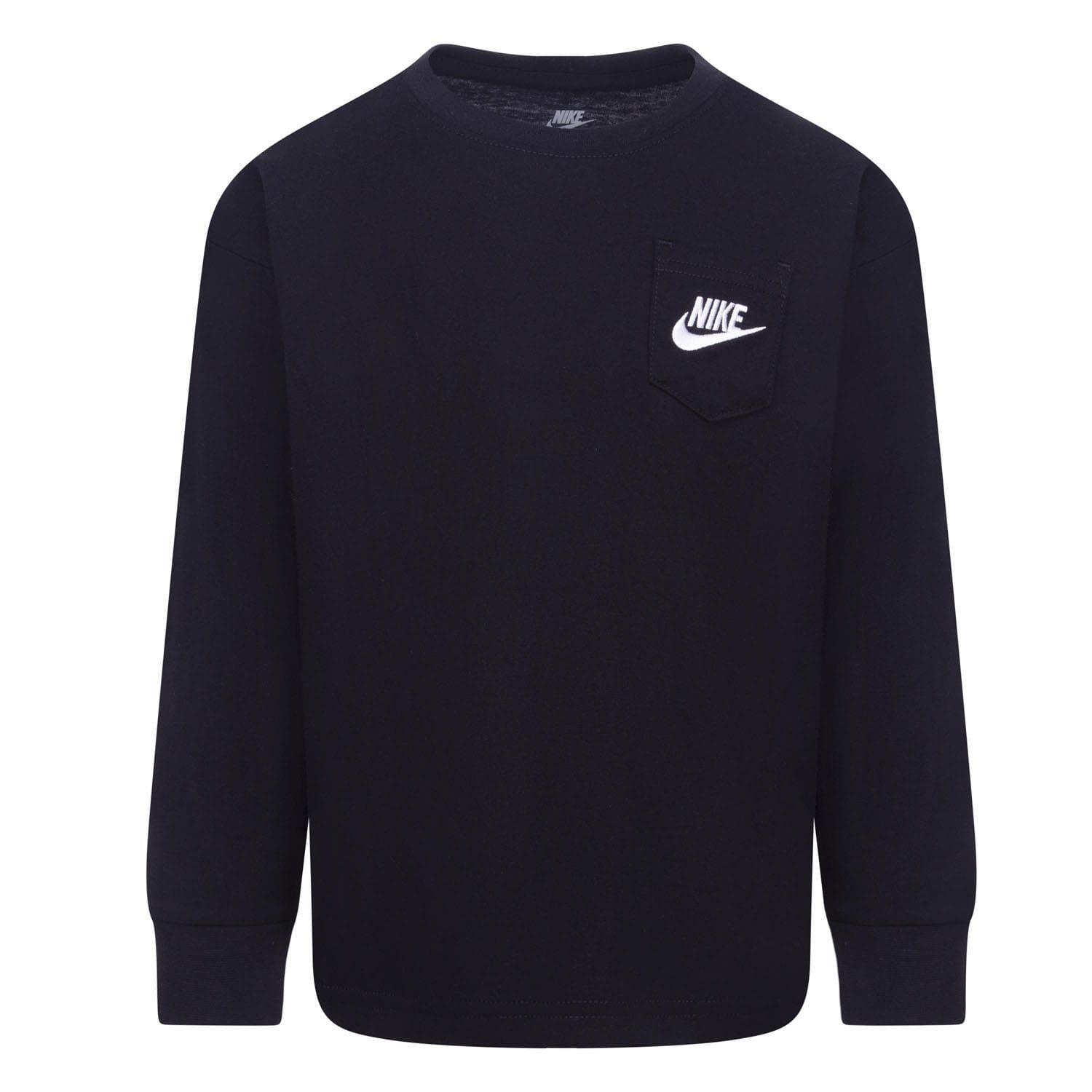 NIKE Felpa Vestibilità Rilassata Manica Lunga Bambini Nike Nero