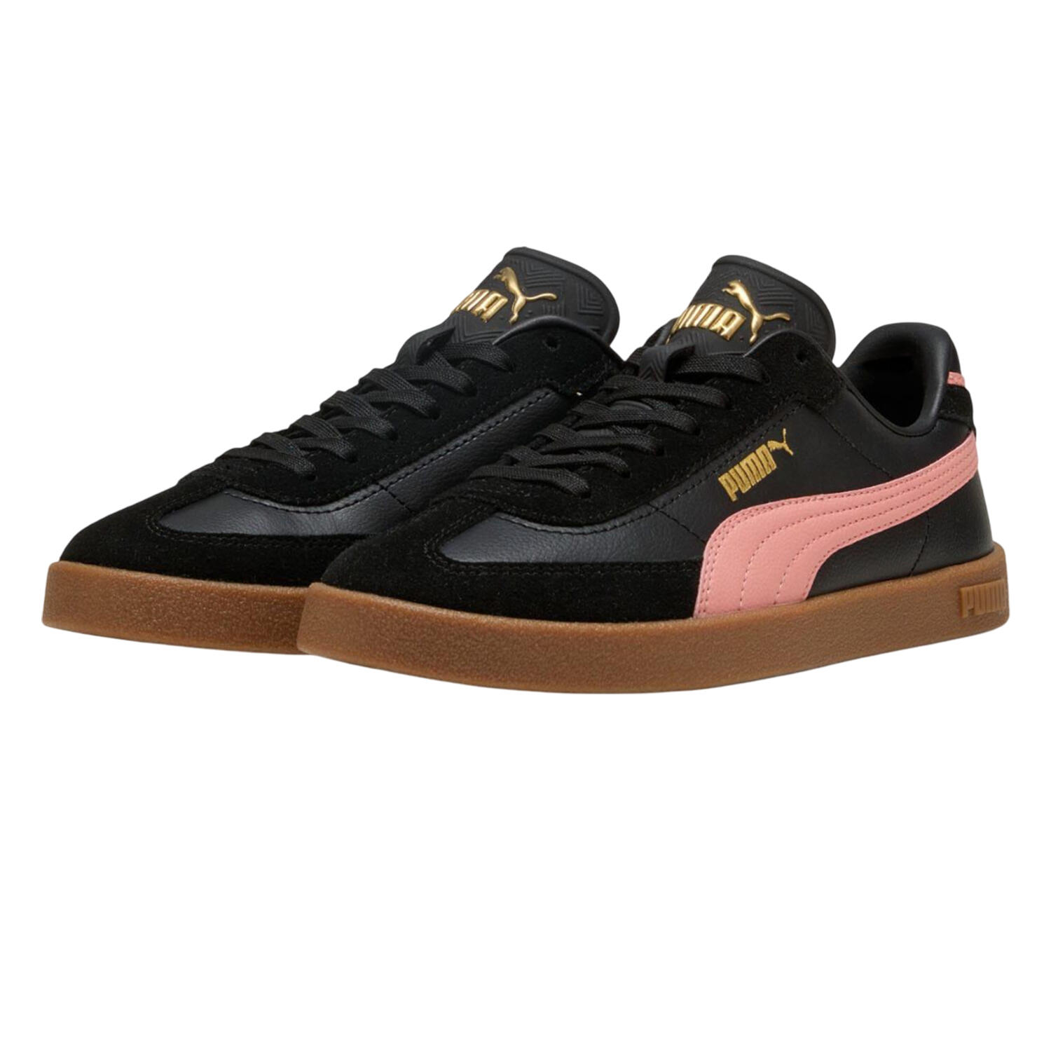 PUMA Unisex Adult Club II Era Leather Trainers (Pink/Black)