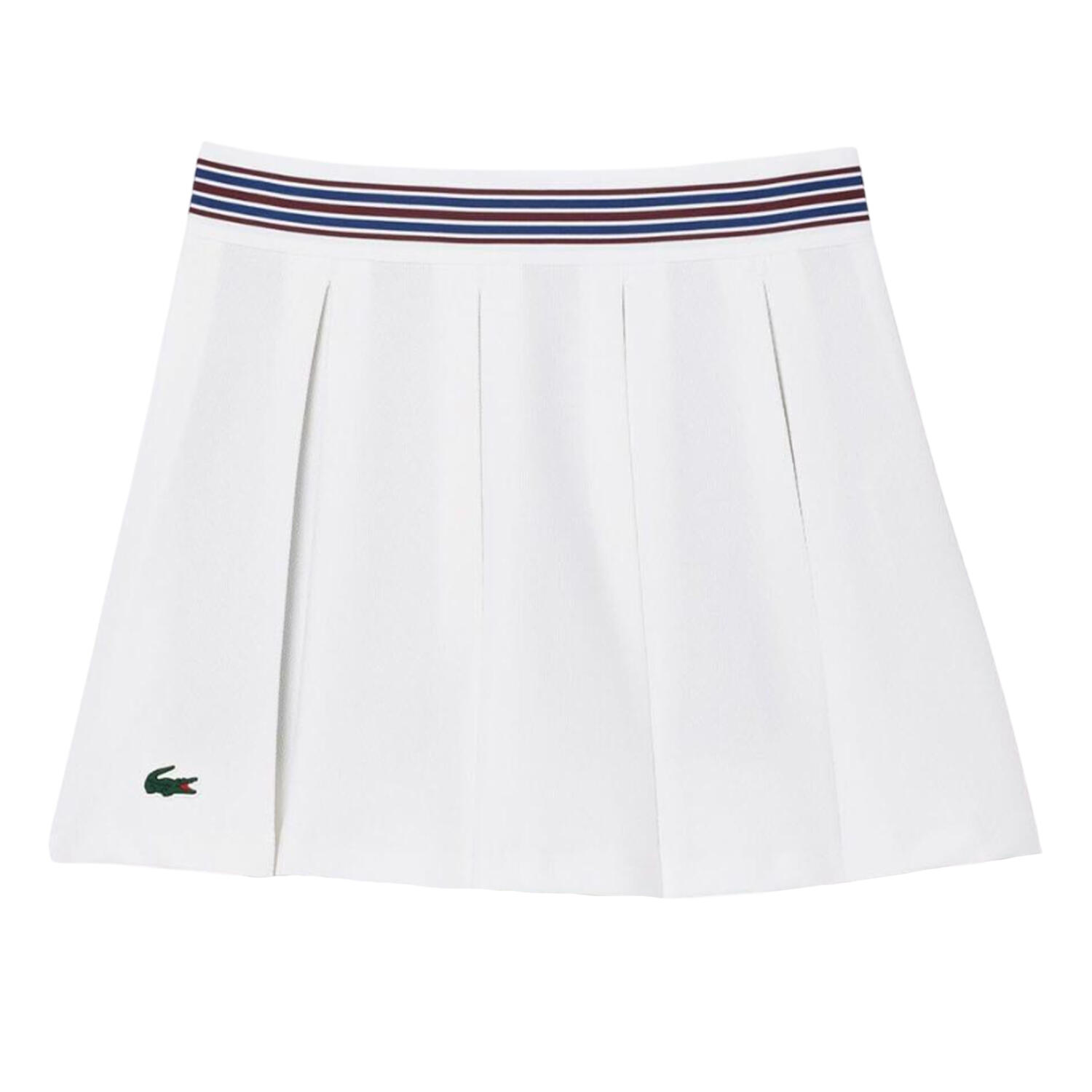 LACOSTE Gonna da tennis Lacoste donna bianco/blu poliestere riciclato