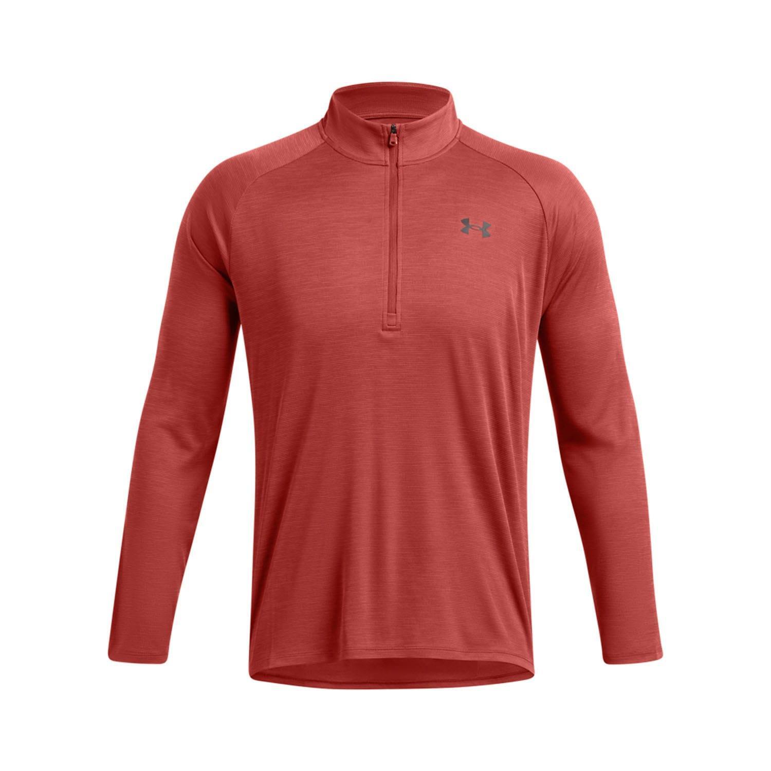UNDER ARMOUR Top Mezza Cerniera Uomo Under Armour Tech Rosso