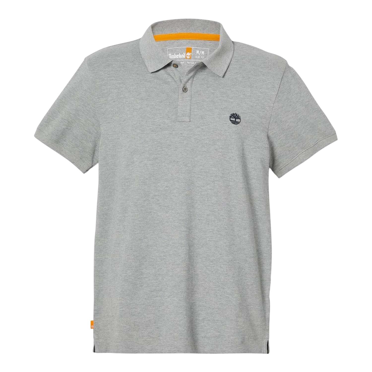 TIMBERLAND Mens Oyster River Logo ShortSleeved Polo Shirt (Grey)