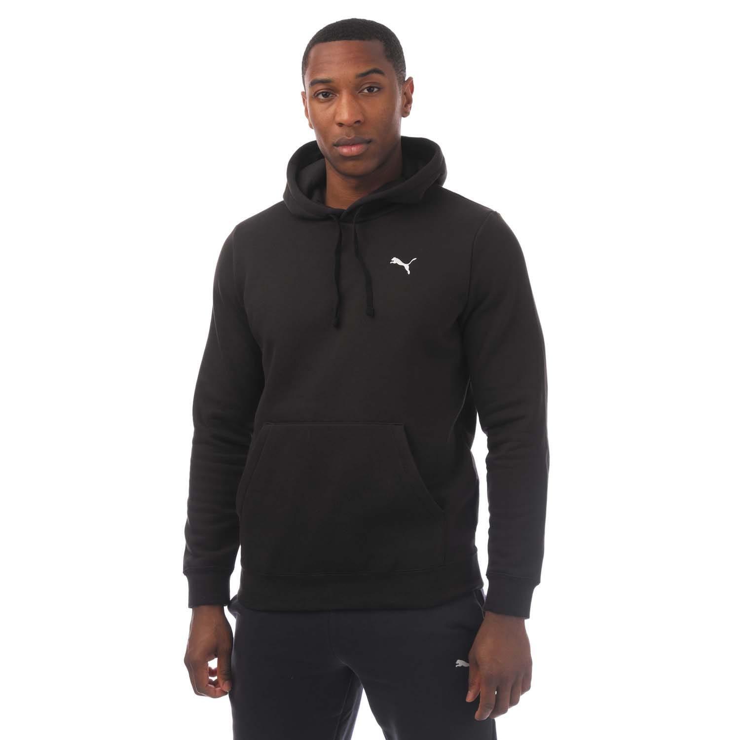 PUMA Mens Small Logo Hoodie (Black)