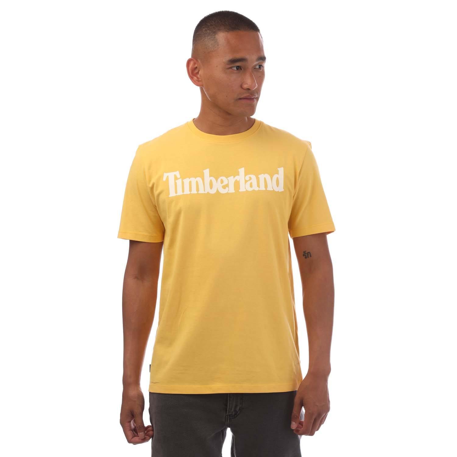 TIMBERLAND Mens Northwood Wordmark TShirt (Yellow)