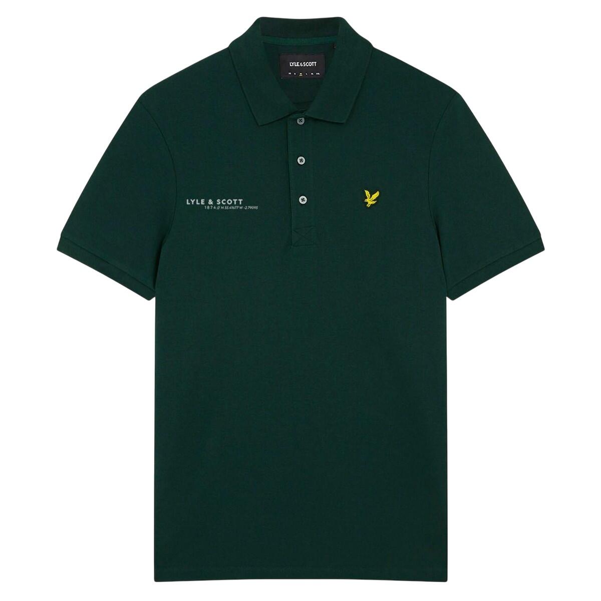 LYLE AND SCOTT Mens Coordinates Polo Shirt (Green)