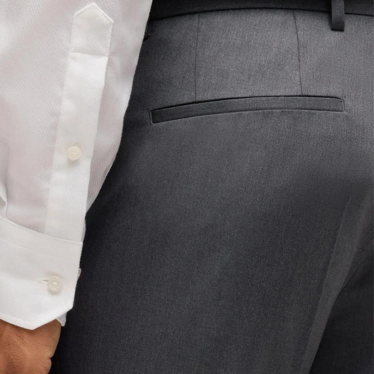 Mens HLenon Regular Trousers (Grey) 4/4
