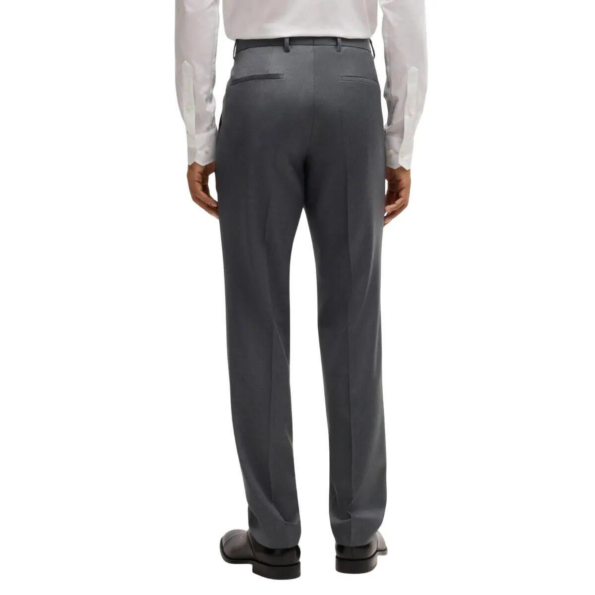 Mens HLenon Regular Trousers (Grey) 3/4
