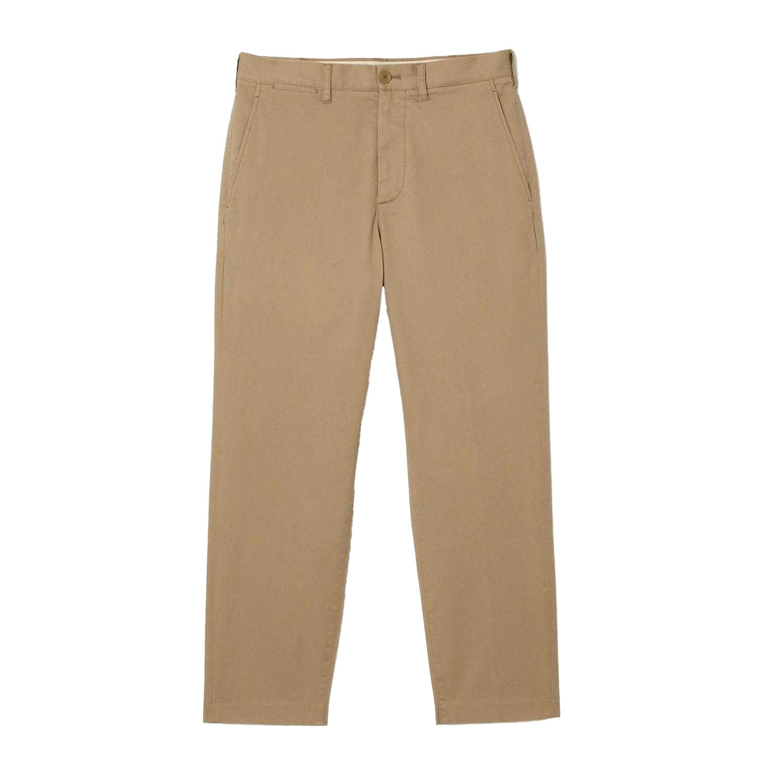 LACOSTE Mens Cotton Stretch Skinny Chinos (Brown)