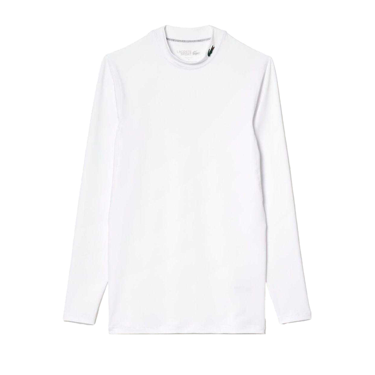 LACOSTE Mens Ultra Dry LongSleeved Sports TShirt (White)