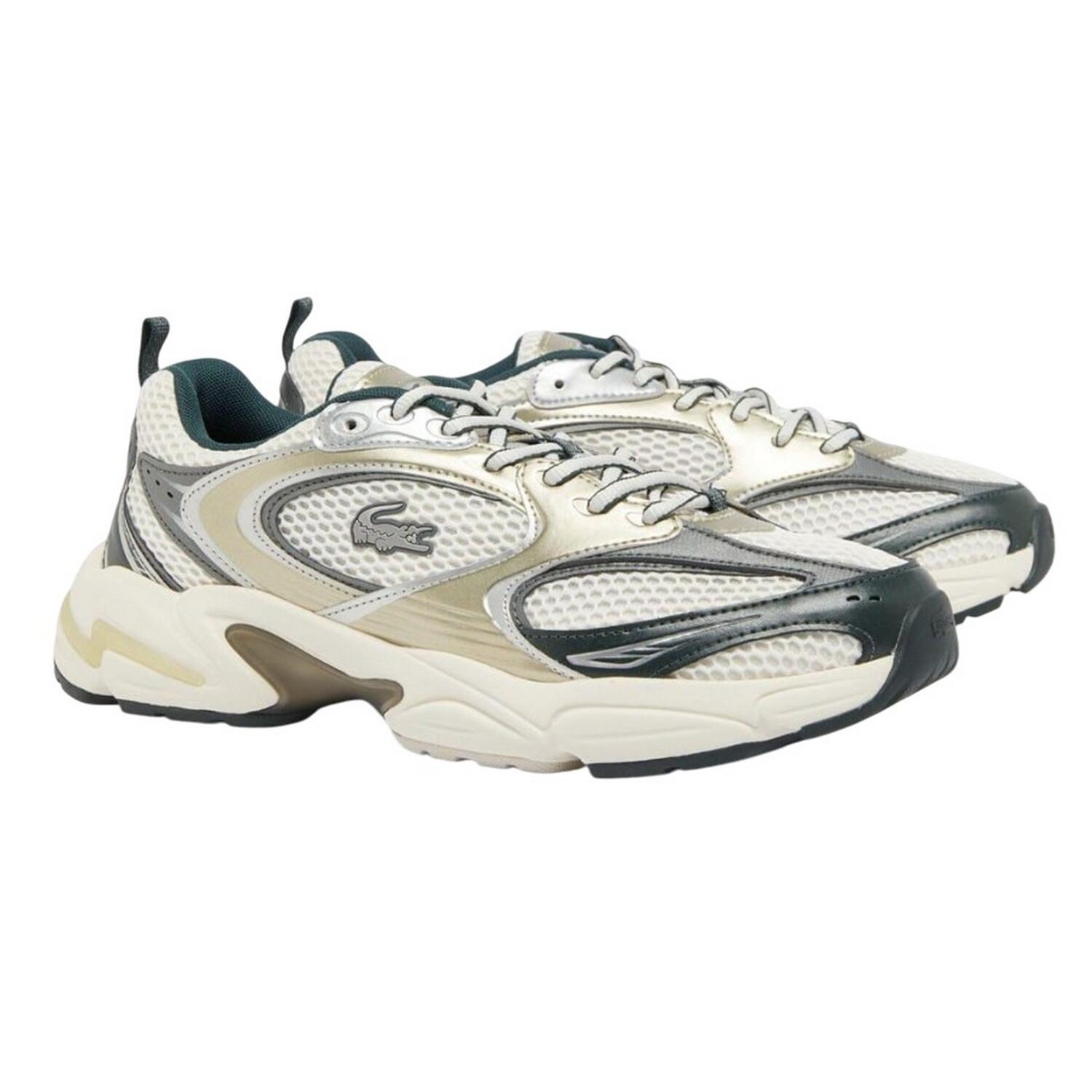 Mens Storm 96 2K Synthetic Leather Trainers (White/Green) 3/6