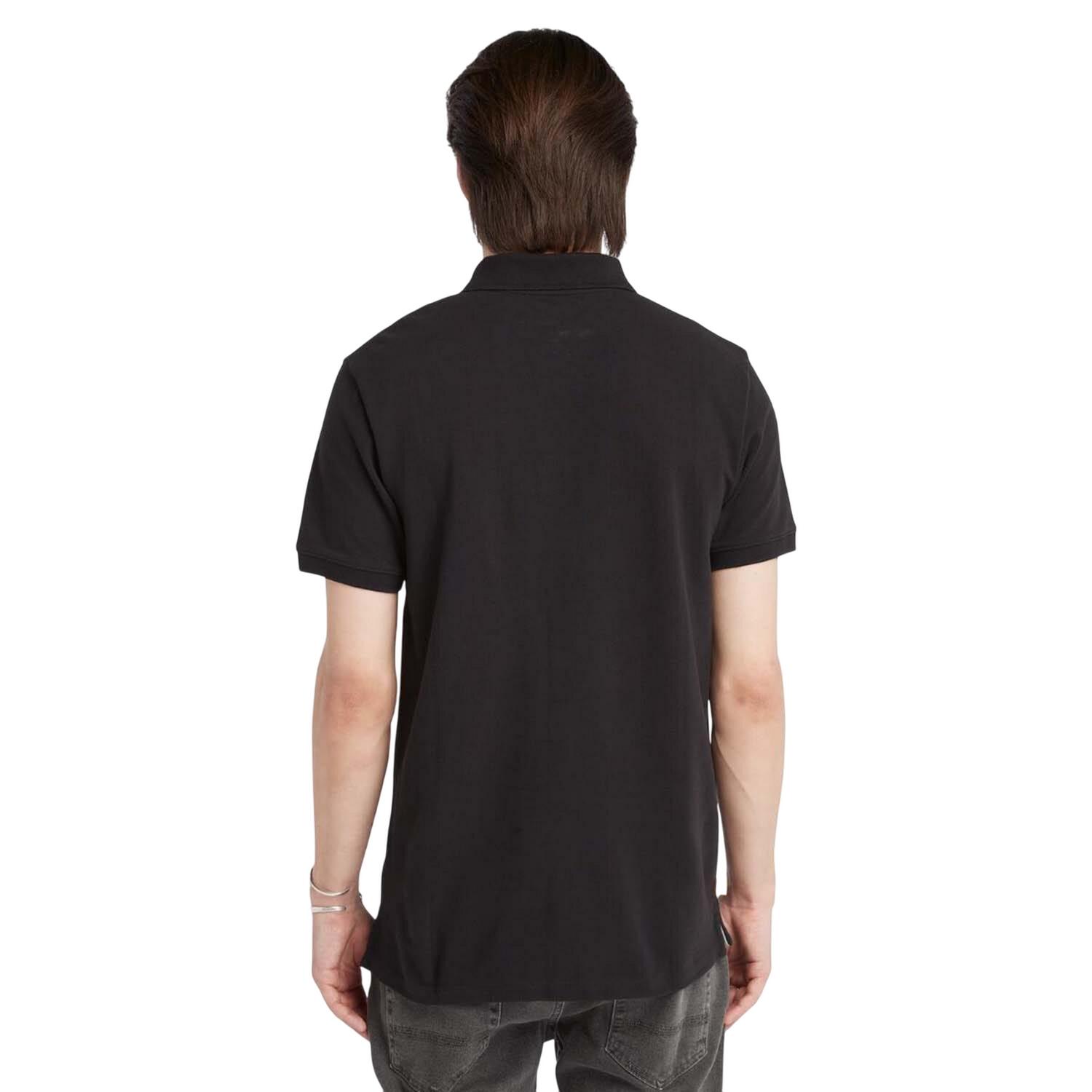 Maglietta Polo Logo Maniche Corte Uomo Timberland Oyster River Nero 2/4
