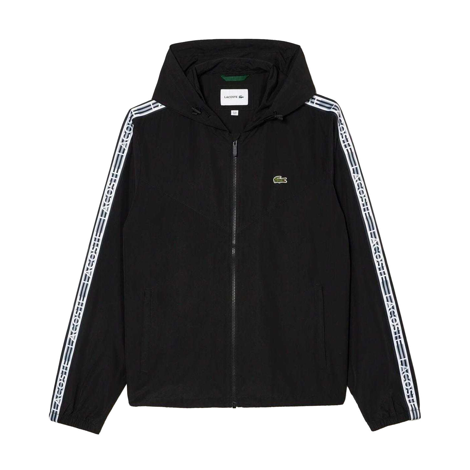 LACOSTE Mens polyester Track Jacket (Black)