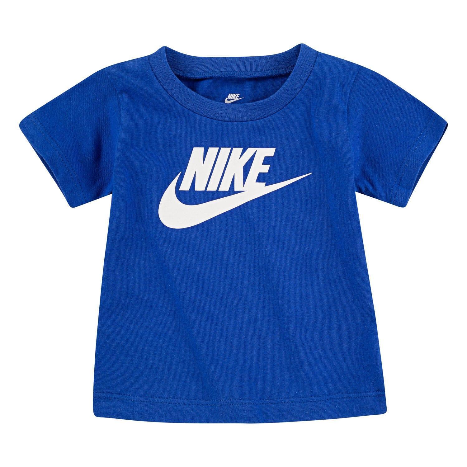 NIKE T-shirt Nike FUTURA Bambino blu 100% cotone, vestibilità regolare