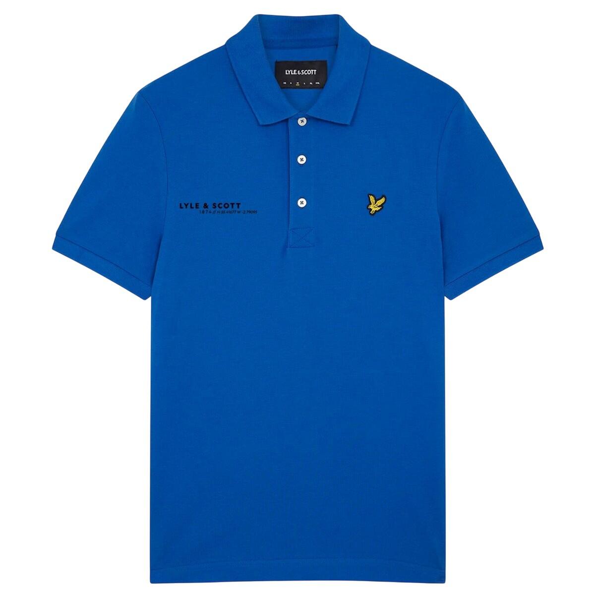 LYLE AND SCOTT Mens Coordinates Polo Shirt (Blue)