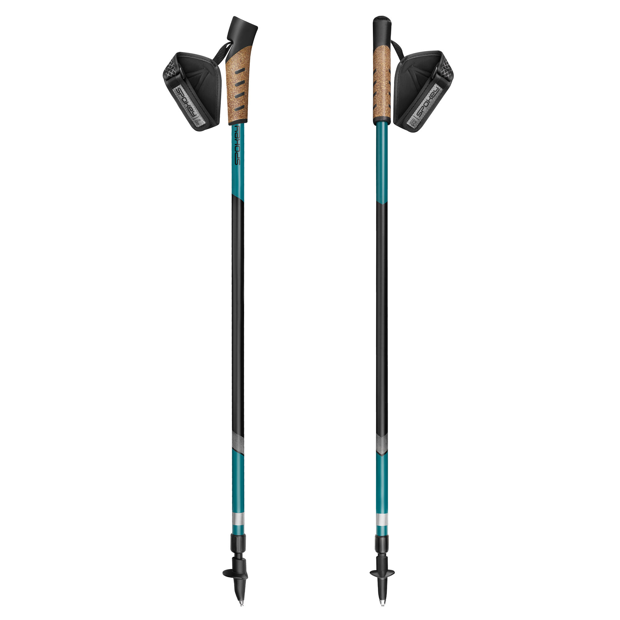 Kije Nordic Walking teleskopowe z amortyzacją Spokey Peak 2/5
