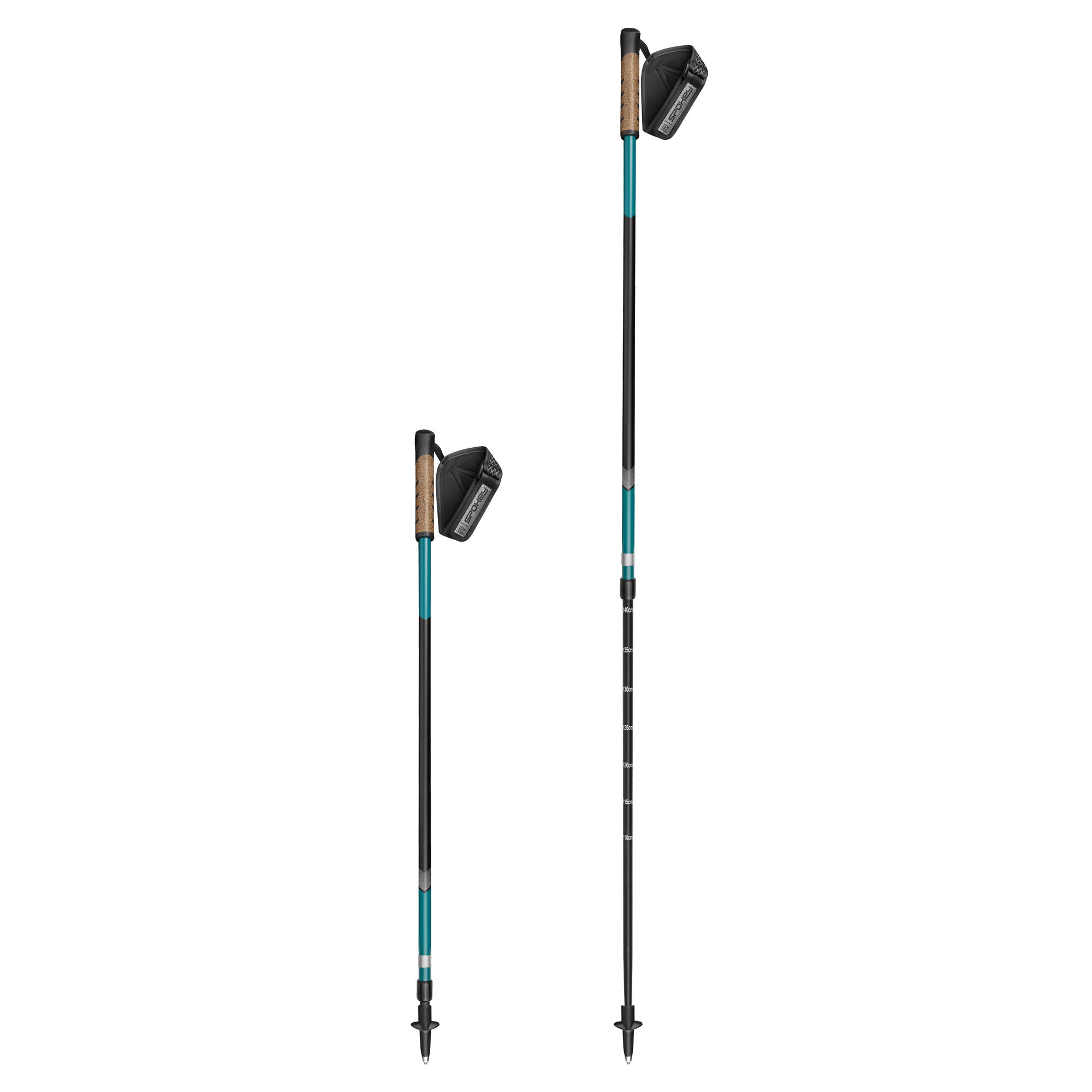 Kije Nordic Walking teleskopowe z amortyzacją Spokey Peak 4/5