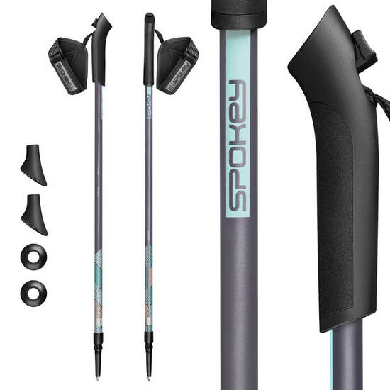 Kije Nordic Walking teleskopowe z amortyzacją Spokey Cloud
