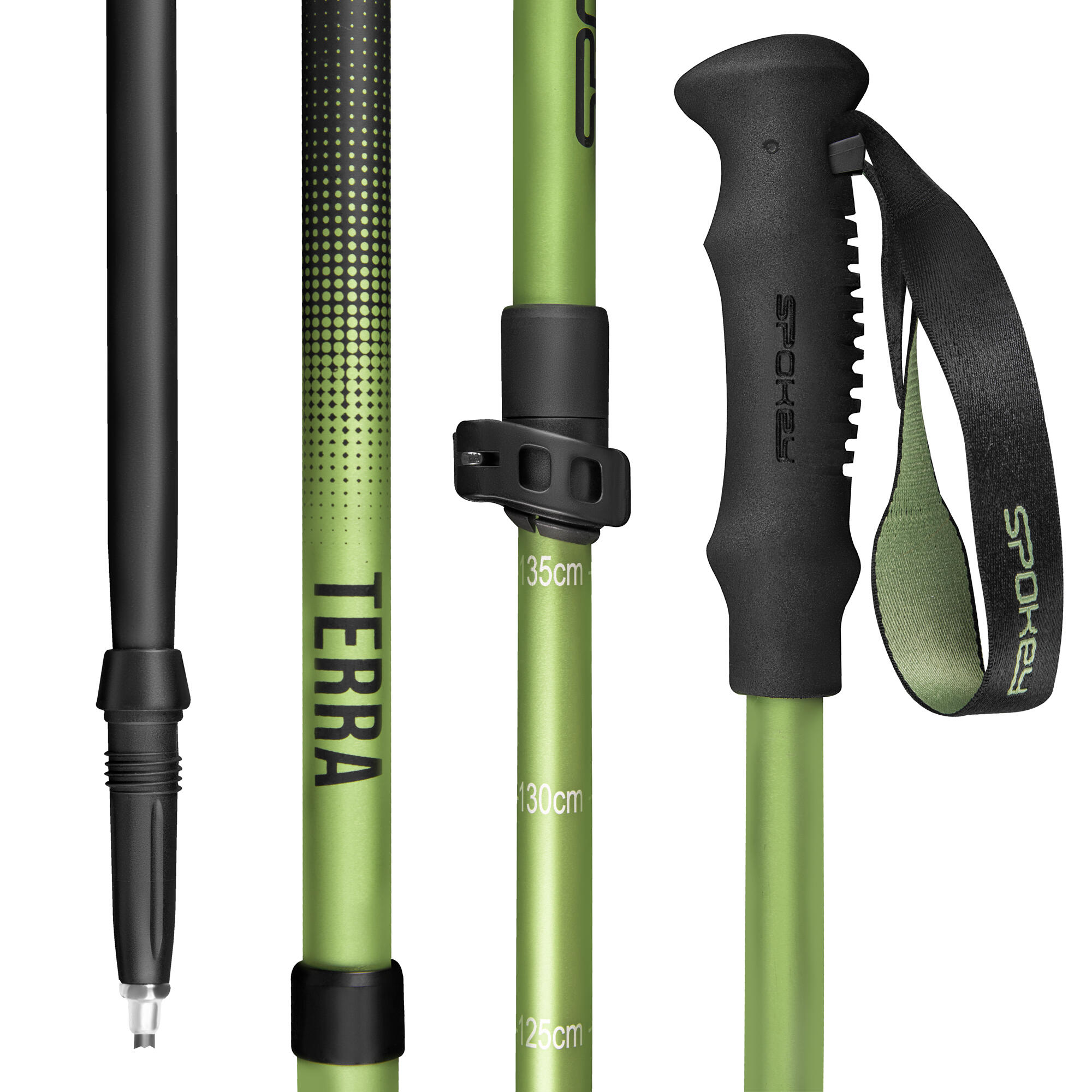 Kije trekkingowes 36 cm po złożeniu Spokey Terra 5/7