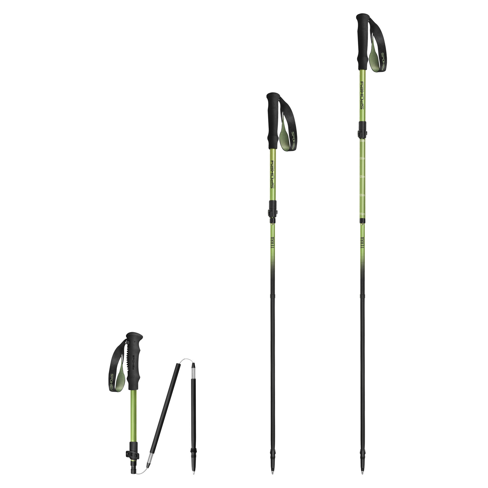 Kije trekkingowes 36 cm po złożeniu Spokey Terra 4/7
