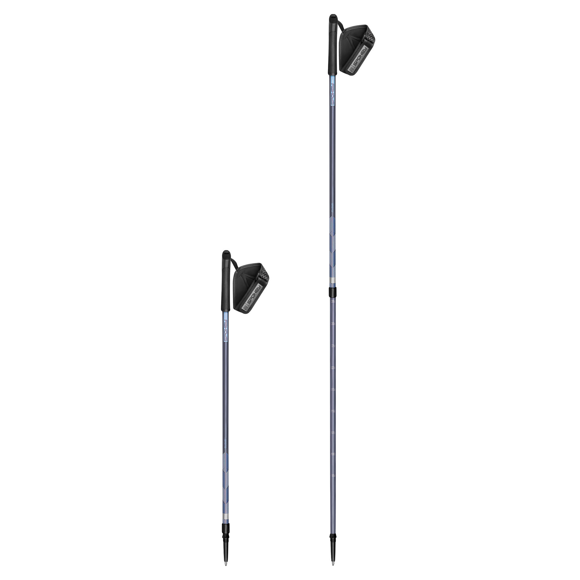 Kije Nordic Walking teleskopowe z amortyzacją Spokey Cloud 4/5