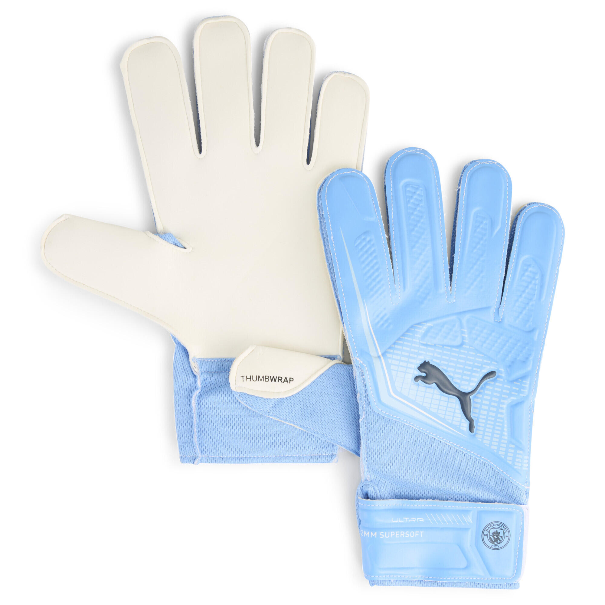 Rękawice bramkarskie Manchester City ULTRA Play RC PUMA Team Light Blue White