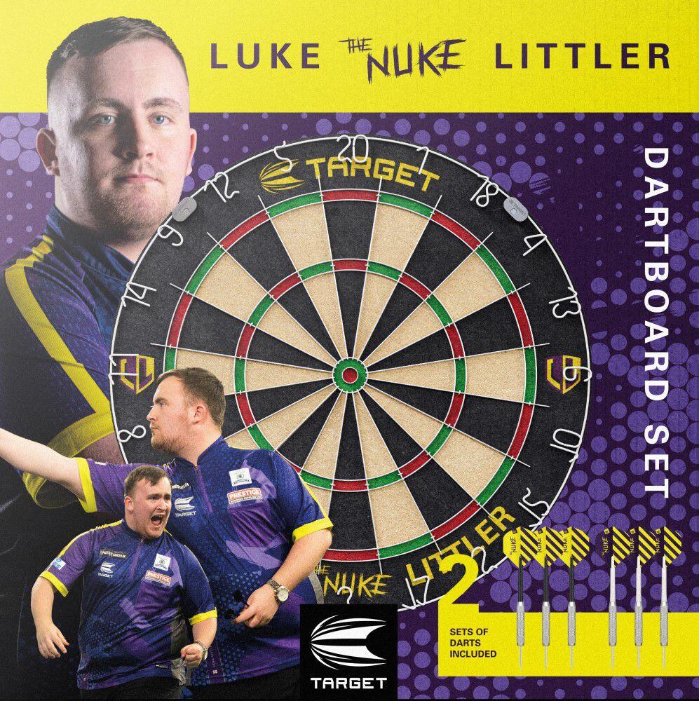 Set de Fléchettes Luke Littler avec Cible et Accessoires 2/7