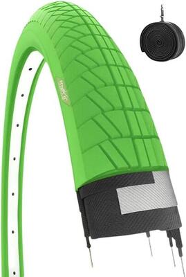 Copertone verde 20X1.75 + camera pneumatico 20 X 1.75 bici graziella EV