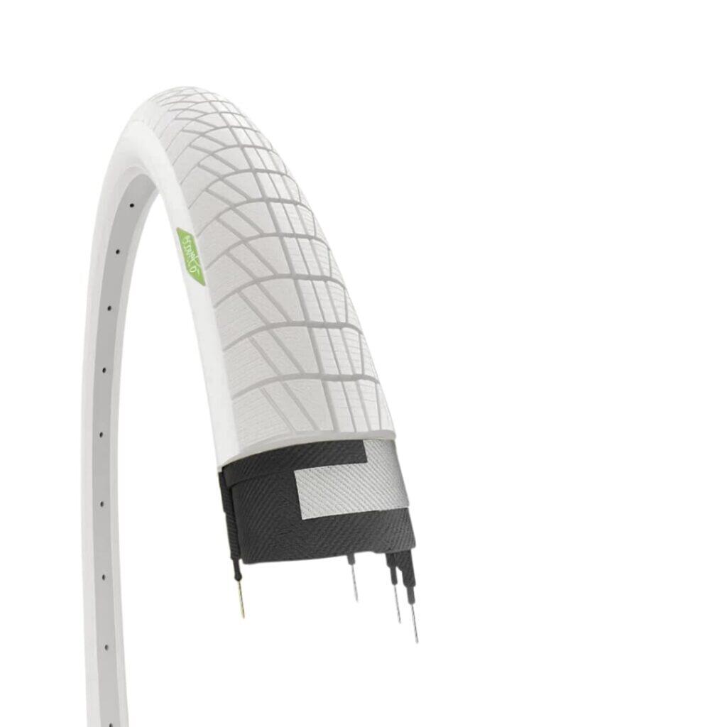 ECOVELO Copertone bianco 20X1.75  bicicletta, pneumatico bici 20 X 1.75 graziella EV