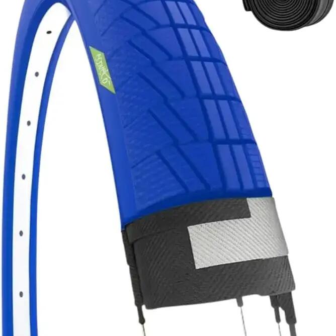 Tyre blue 20X1.75+inner tube, tyre 20 X 1.75 Graziella bike EV