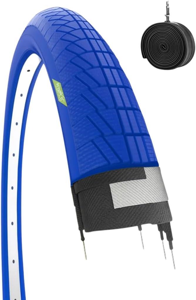 ECOVELO Copertone blu 20X1.75 + camera, pneumatico 20 X 1.75 bici  graziella EV