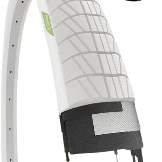 Tyre white 20X1.75+inner tube, tyre 20 X 1.75 Graziella bike EV