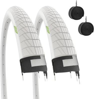 2 copertoni bianchi 20x1.75 + camere. pneumatici bici 20 x 1.75 graziella EV